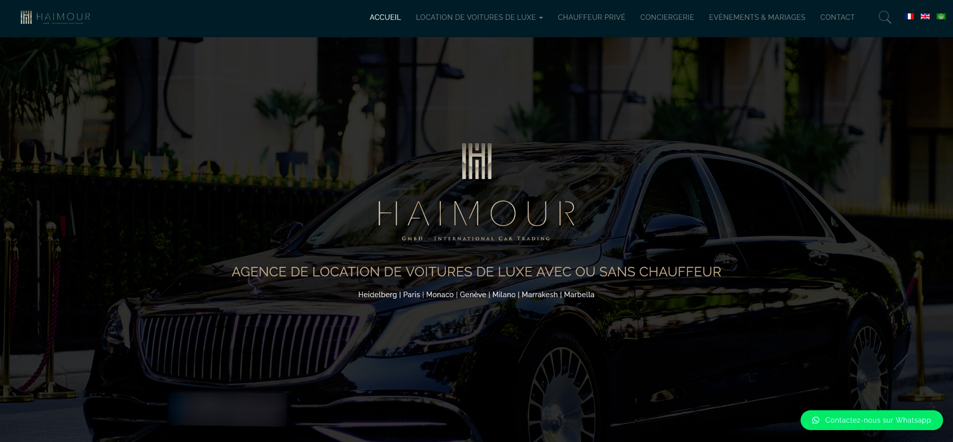 Haimour International - service de chauffeur privé et location de voitures de luxe
