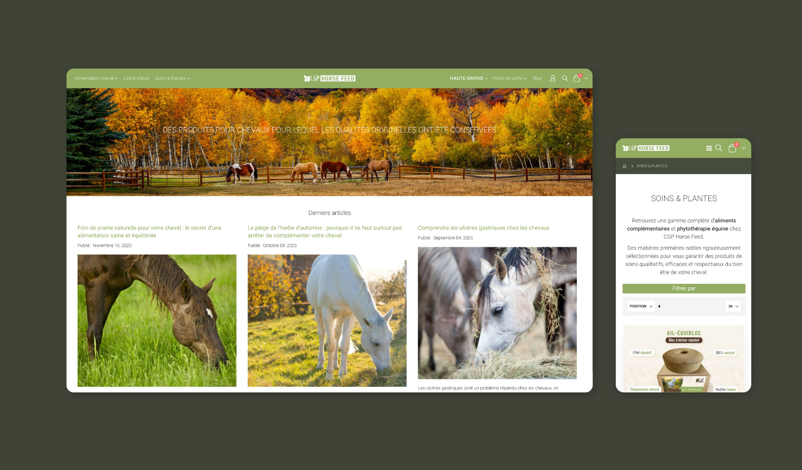 Site E-commerce CGP Horsefeed