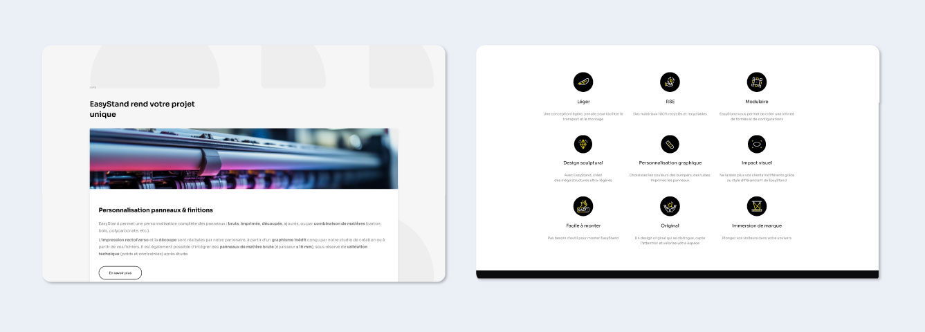 Logo et charte graphique EasyStand