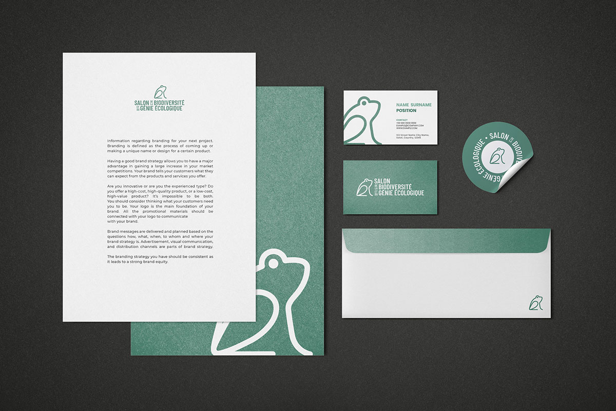 Logo et charte graphique salon de la biodiversité et du génie écologique