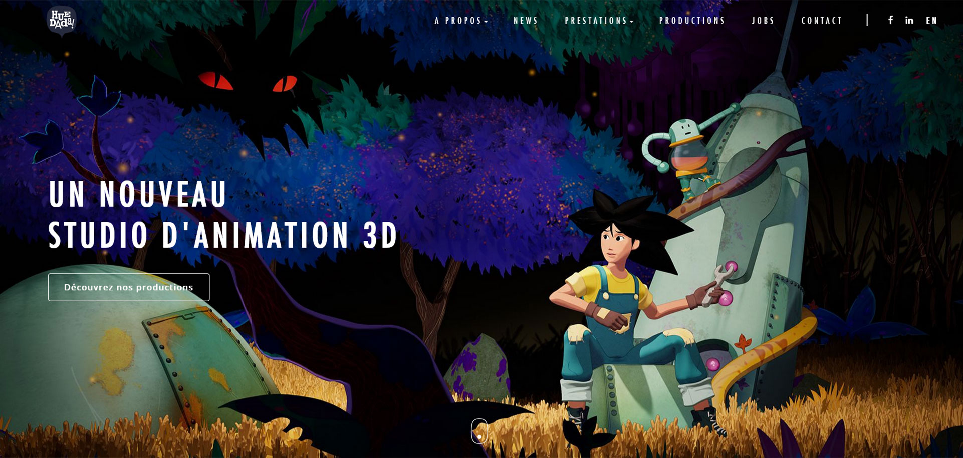 Site internet de studio d'animations Joomla!